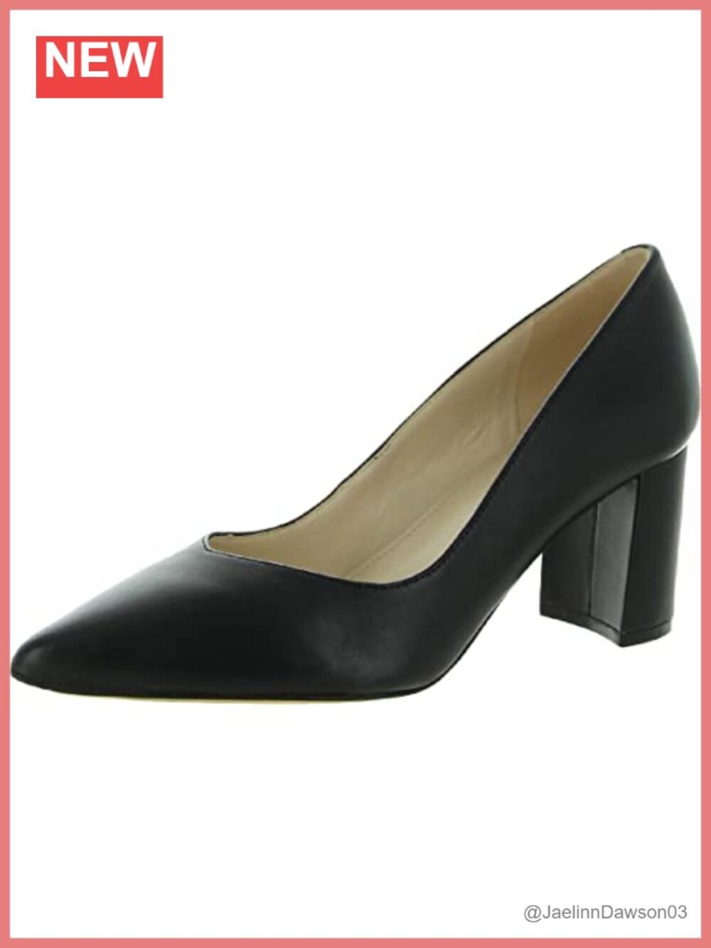 Women's Pointed Toe Block Heel Slip-On Suede Pump